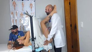Skinny Redhead Wife Cheats With Fake Doctor - Cuckold Amateur Fuck