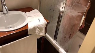 Pervert Stepbro Bursts Into Stepsister's Shower to Shoot a Huge Load of Sperm on Her Face