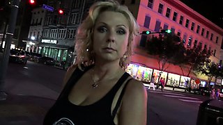 Babe takes a big cock between her boobs