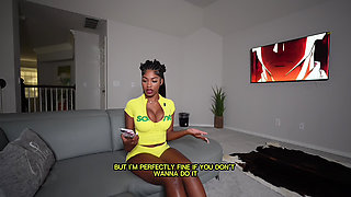 BIG TITTY Step-Sis Edges Your Cock