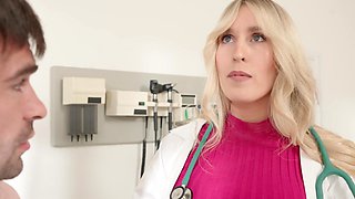 Nurse with big tits fucks her patient in hospital