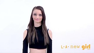 Skinny Teen Is Not Happy At Casting Audition