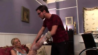 Busty milf with knocker fuckin' in fantastic lingerie