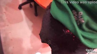 Big Tit Latina Office Fuck - Christmas Party Sex with Cami Strella Moaning Loud