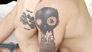 Hubby and Unicorn Filmed by Wife