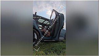 Sex At The Beach Front With Car 발정난 국산 커플 해변가 카섹스