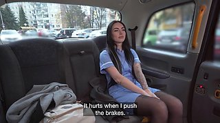 Making friends with a cab driver leads to a hot fucking