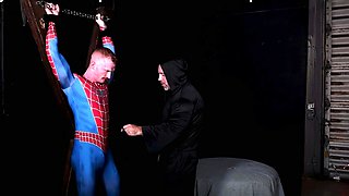 Dominant Gay Rubs Bound Gay Cock