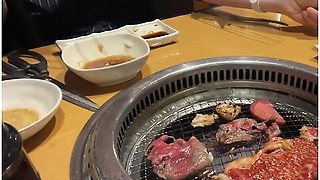 Nasty Office Worker Woman Eats Yakiniku Alone On Holidays