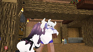 Minecraft Jenny Mod Having a threesome with Galath and Manglelie pussy licking