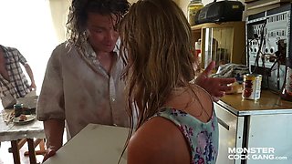 MONSTER COCK GANG: Cake Delivery Slut Fucks Up (E07)