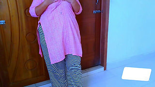 Hot Big Boobs BBW Collage Girl Gets Rough Fucked by Hostel Cleaner Guy When She Was Honry