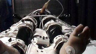 Femdom fetish mistresses fuck bdsm loser with strapon