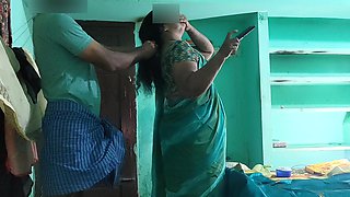 Tamil Aunty Was Watching TV Then I Had Hot Sex with Her