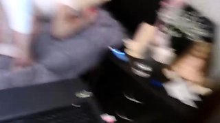 Small titted Russian teen fucked from behind