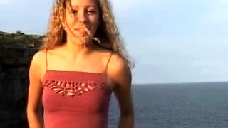 Amateur real small titted party teen slammed in gym class