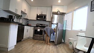Stepson pussy licking then fucking his busty blonde stepmom