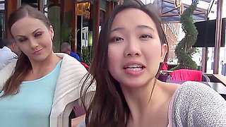 Busty Asian teen 18+ Has Lesbian Sex With Amazing Pornstar,