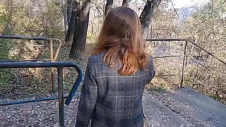 Public masturbate on street stairs: I almost got caught!