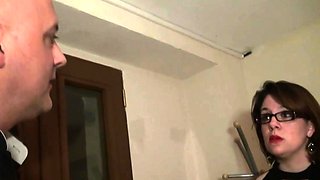 BBW stepmom fucked by two men