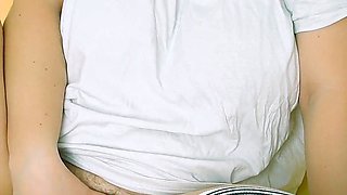Hot Mommy Spreads Her Thick Thighs and Fingering Hairy Pussy. Anal Plug.