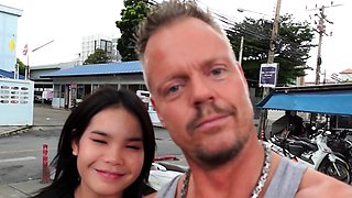 Thai teen picked up for threesome sex