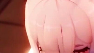 Kokomi Blowjob Oral Fellatio - Genshin Impact 3D Dick Sucking Deepthroat Animation Aether Sex
