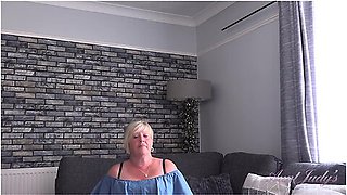 Judys - Busty Mature Milf Chantelle Masturbates In Pantyhose - Aunt Judys