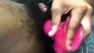 Close up pussy gape and toy