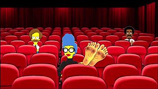Hot Milf Mrs. Simpson Teases with Dirty Feet - Foot Fetish JOI & Cartoon Parody