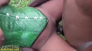 African Fetish Milf Threesome Banged