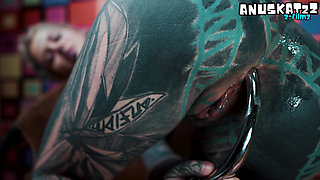 Pink Corset Anal Slut Steel Toy Deep Fucking & Magic Wand Squirting Orgasm