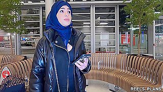 The Veiled Iranian Nadja Lapiedra Gets Fucked Anal In The Toilet And In A Corridor To Pay For The Plane !!!