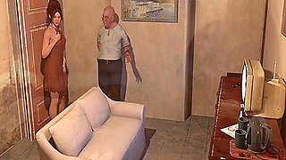 Young And Hot Waitress Dominated And Fucked By An Ugly Old Boss
