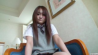 Japanese Gyaru Cosplaying As student 18+ Meets An Old Man With A Camera For A Love Hotel Quickie