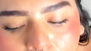 Curvy Girl and Huge Natural Tits Only to Get a Deep Throat on Your Penis