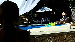 Amateur real small titted party teen slammed in gym class