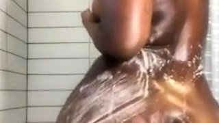 TrueMahogany Nude Sopay Shower Ebony Solo OnlyFans Video