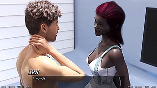 Lost in space with a big ass ebony babe in this interactive adult visual novel