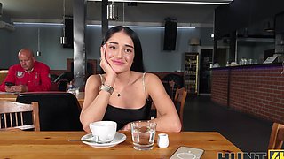 Two young and sexy babes, peaches and Ara Mix, having fun from behind.