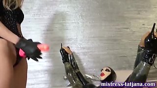 Mistress Tatjana Fucks Slutty Sissy with Strapon in Hardcore Femdom Pegging Punishment