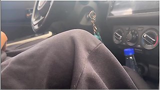 I Give The Finger To The Taxi Driver On A Busy Road In Colombia