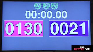 Wrestling lez babe gets strapon fucked