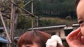 3 Japanese Teens From Tokyo City Fucked by the Rice Farmers