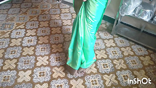 Shivani in green saree getting ready for sex. Part 1.