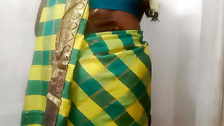 Tamil Saree Hot Busty Aunty Fucking in House