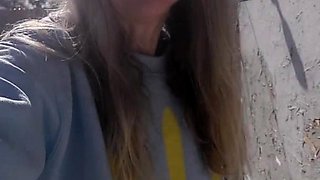 Locked out in a Thong