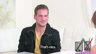 Full Video - Nervous Stud Licks Agent To Orgasm In Hot Casting