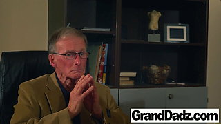Milking old grandpa