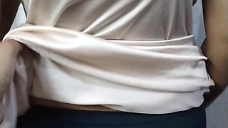 Beautiful Indian Desi Wife Try Look Hot by Wear Short Hot Dress Darty Talk in Hindu